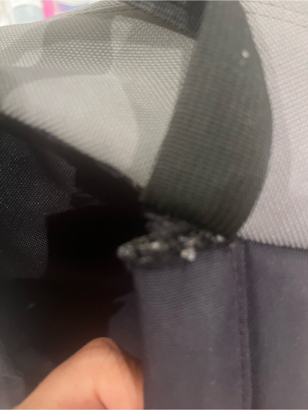 Jansport Gray Backpack Brown Suede Base right pack back to school - Picture 3 of 7